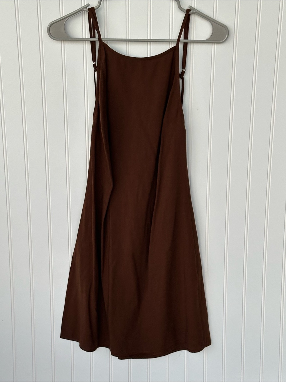 a new day Brown Backless Slip Dress with Adjustable Straps